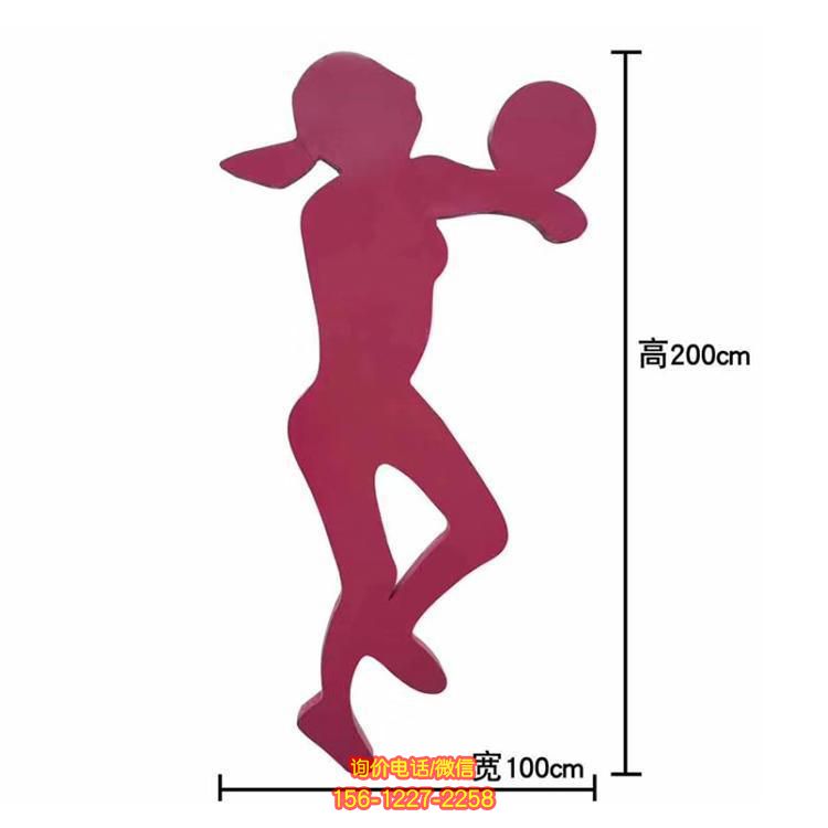 剪影運動人物雕塑：展現動態(tài)精彩