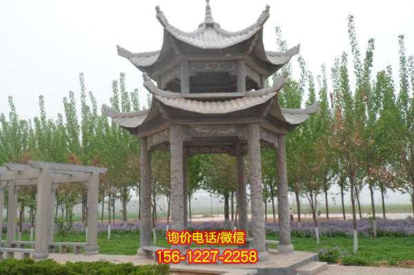 涼亭景區雕塑，豐富環境美感