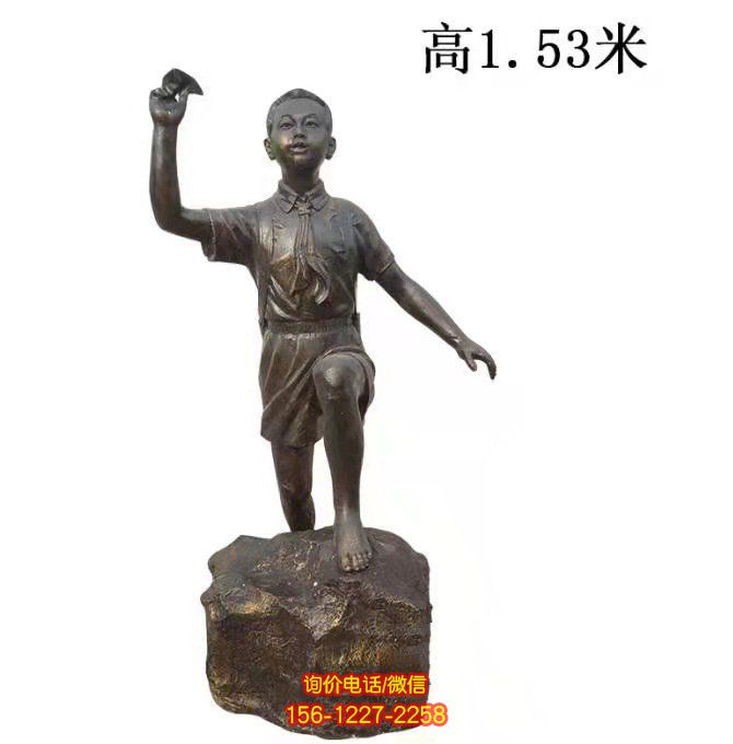 鑄銅兒童人物雕塑，為城市校園帶來活力