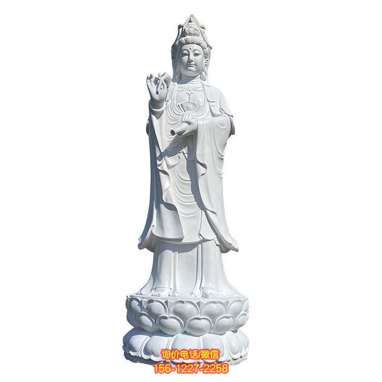 石材觀音雕塑，為景區增添獨特魅力