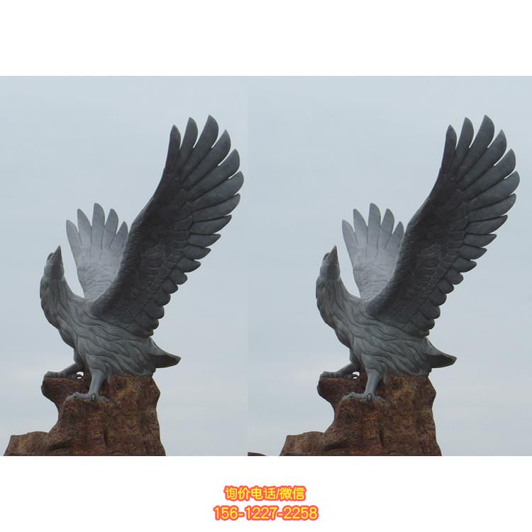 老鷹雕塑，點(diǎn)綴園林廣場景區(qū)