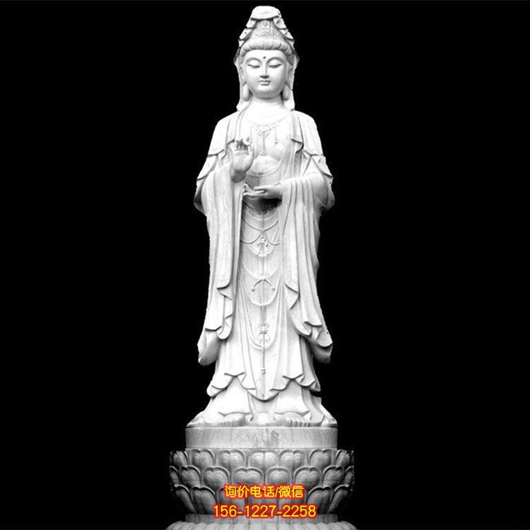 景區(qū)大理石石雕觀(guān)音雕塑 