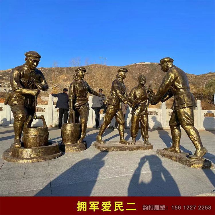 玻璃鋼紅軍雕塑，長征主題雕塑