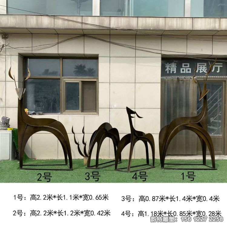 不銹鋼抽象鹿雕塑  不僅是一種簡單的裝飾，更是一種具有深入價值的典范